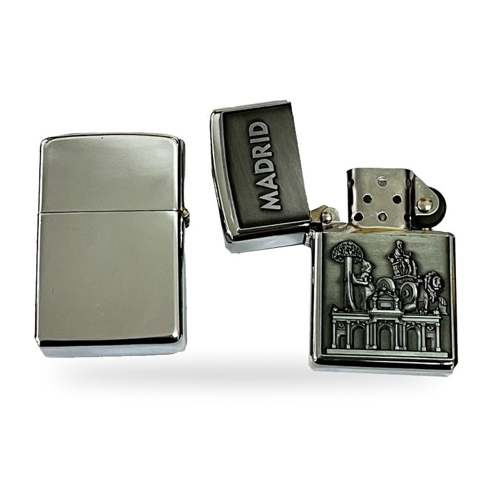 Feuerzeug im Zippo-Stil mit Relief, Modelle Madrid, Toro und Torero – Ansicht 6