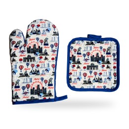 Conjunto de cozinha Madrid Life com luva e pega