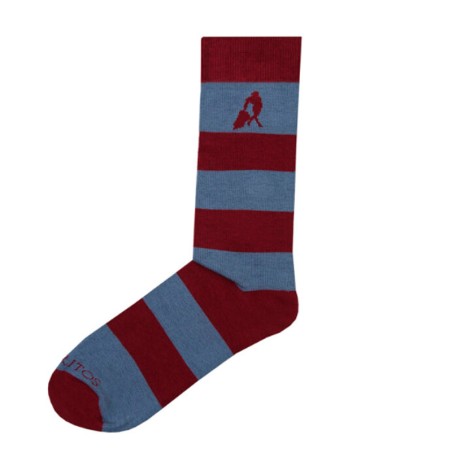 Chaussettes Toreritos « Rayures bleues et bordeaux »