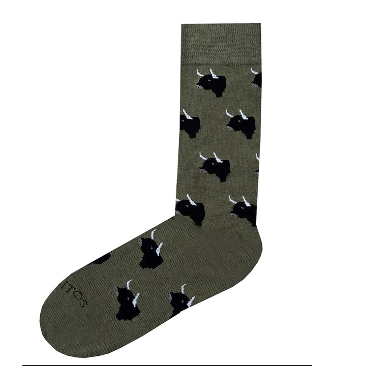 Socken Toreritos Modell Astifino in Grün – Ansicht 2