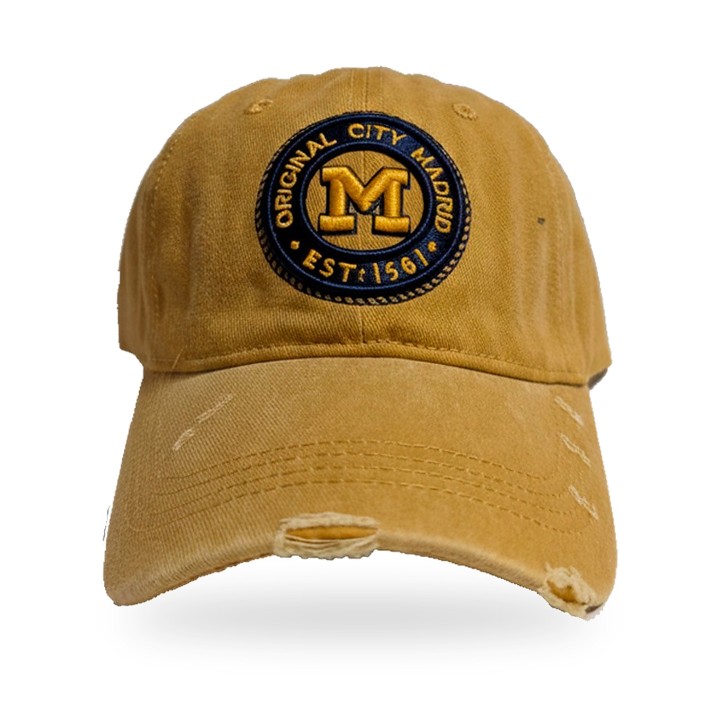 Cap Madrid im Used-Look in Camel