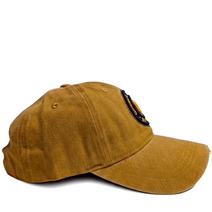 Cappellino con visiera Madrid effetto consumato, cammello – vista 10