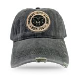 Distressed Madrid baseball cap in green