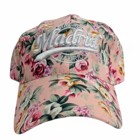 Casquette à visière « Flores Madrid » rose