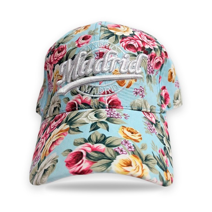 Flores Madrid cap, blue background