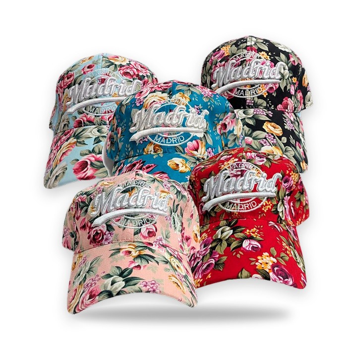 Casquette à visière Flores Madrid à motif fleuri