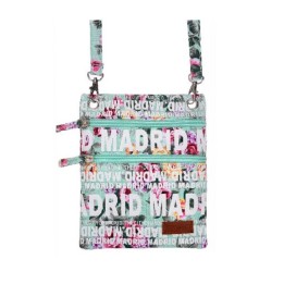 Madrid Flowers Passport Bag green