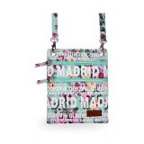 Sac passeport Fleurs de Madrid, coloris turquoise