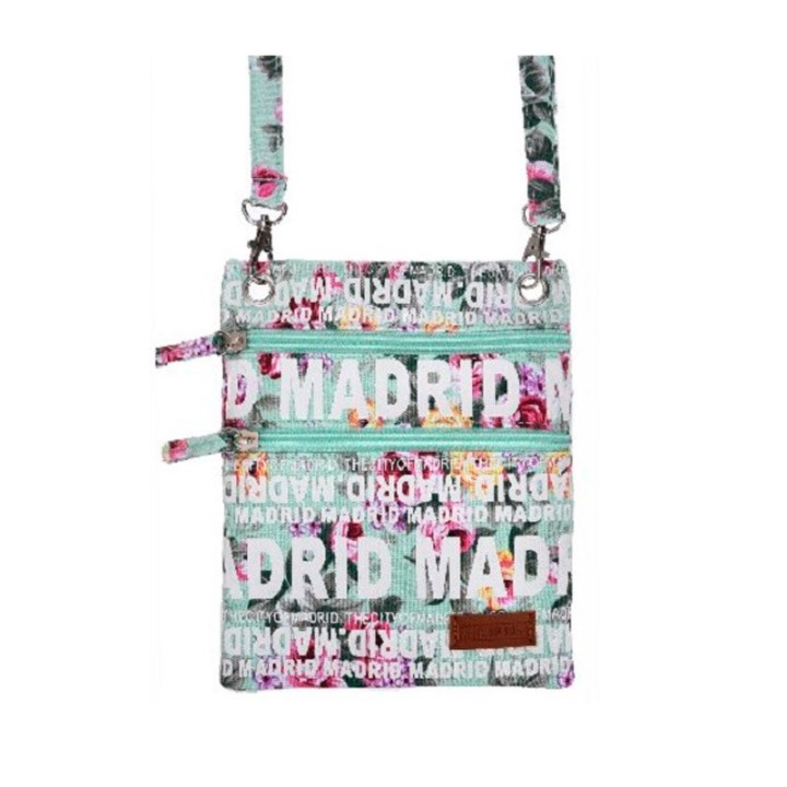 Sac passeport Fleurs de Madrid