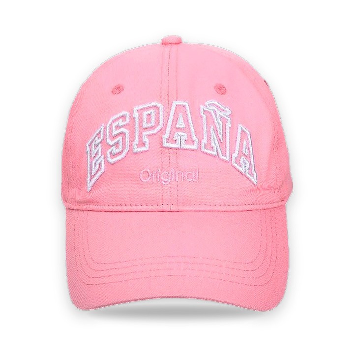 Robin Ruth España cap, design 2 in faded pink
