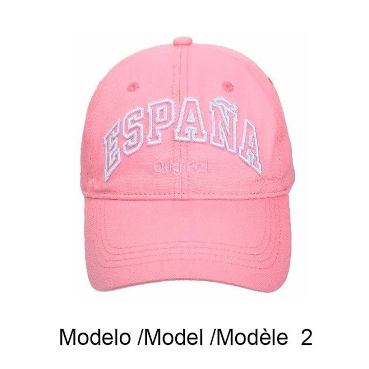 Gorra rosa bordada España 1812 con bandera y escudo modelo 1 - Souvenir de España Zings