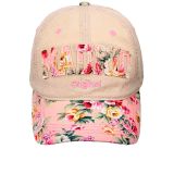 Casquette Robin Ruth « Madrid Original » beige, visière et lettres fleuries