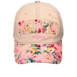 Gorra Robin Ruth «Madrid Original» beige con visera y letras florales