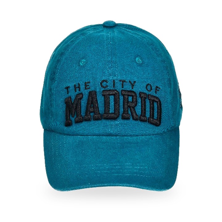 Madrid-Cap Robin Ruth aus gewaschenem Denim in Türkis