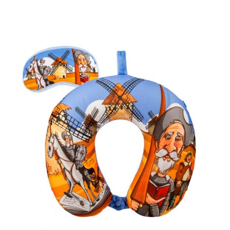 Kit oreiller de voyage et masque pour les yeux Quixote