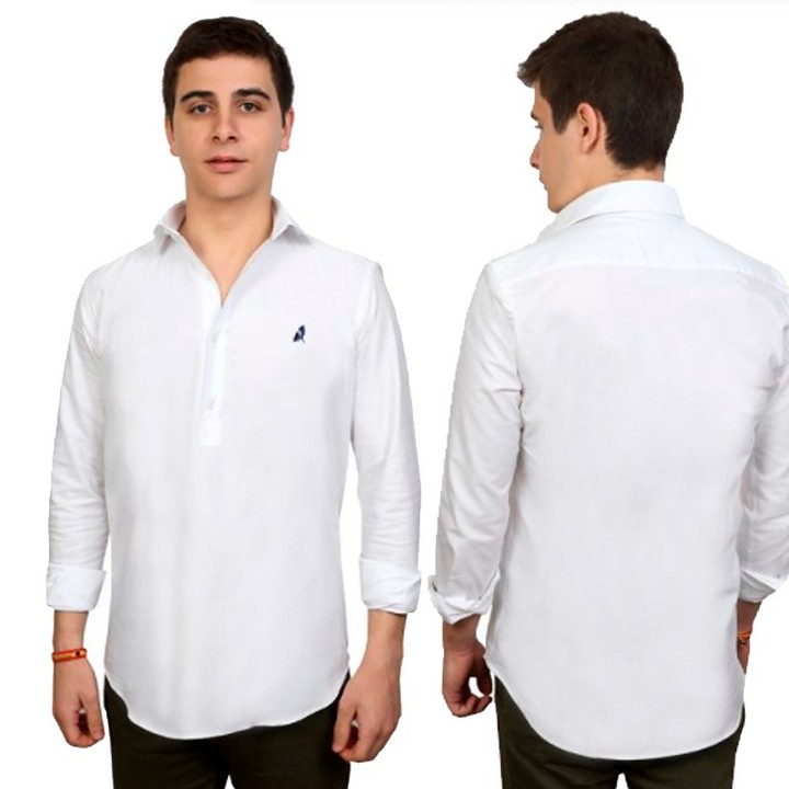 Camicia polo Toreritos da uomo, bianca