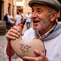 Bota de vino clásica Tres ZZZ curva de pez