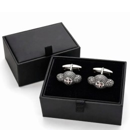 Bullfighting cufflinks " Montera" in rhodium