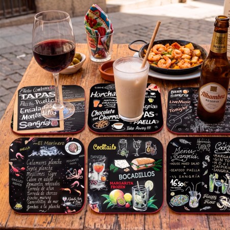 Dessous de verres "Ardoises Tapas"