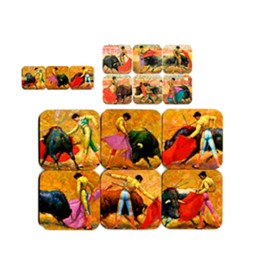 Posavasos de escenas taurinas