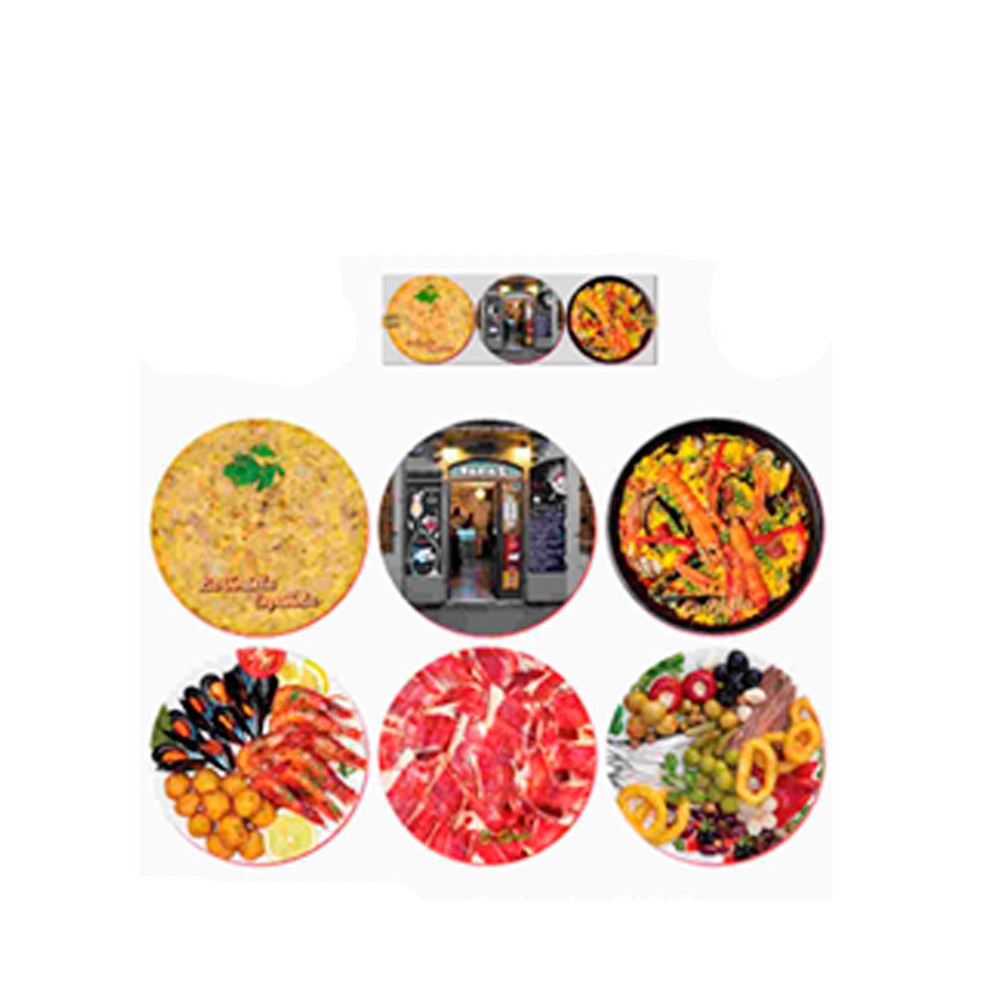 Dessous de verres " Gastronomie typique l'Espagne"