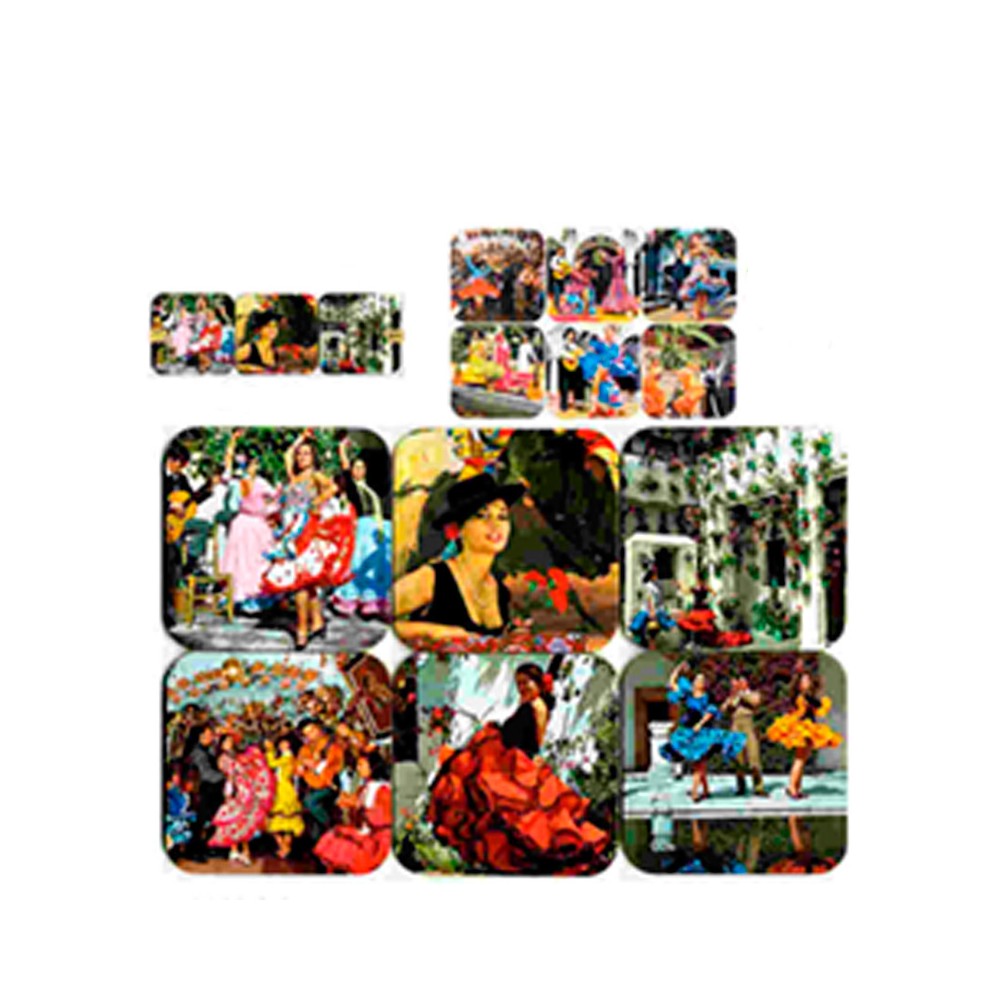 Flamenco drink coasters