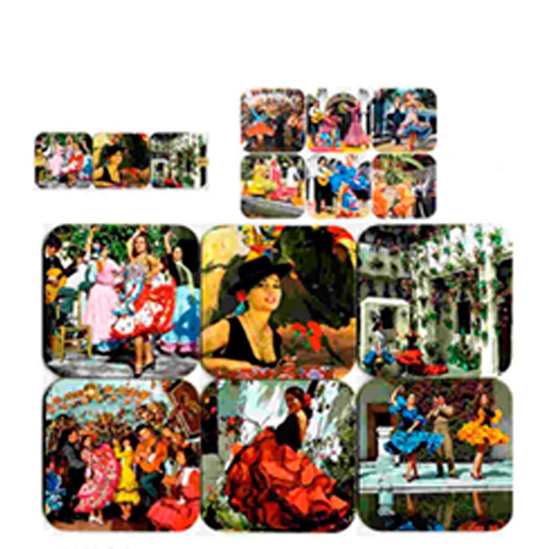 Flamenco drink coasters