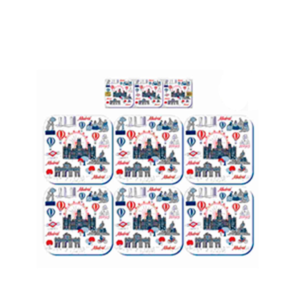 "Madrid Monuments Souvenirs" Coasters