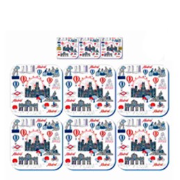 "Madrid Monuments Souvenirs" Coasters