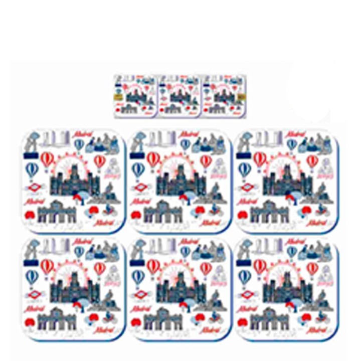 "Madrid Monuments Souvenirs" Coasters