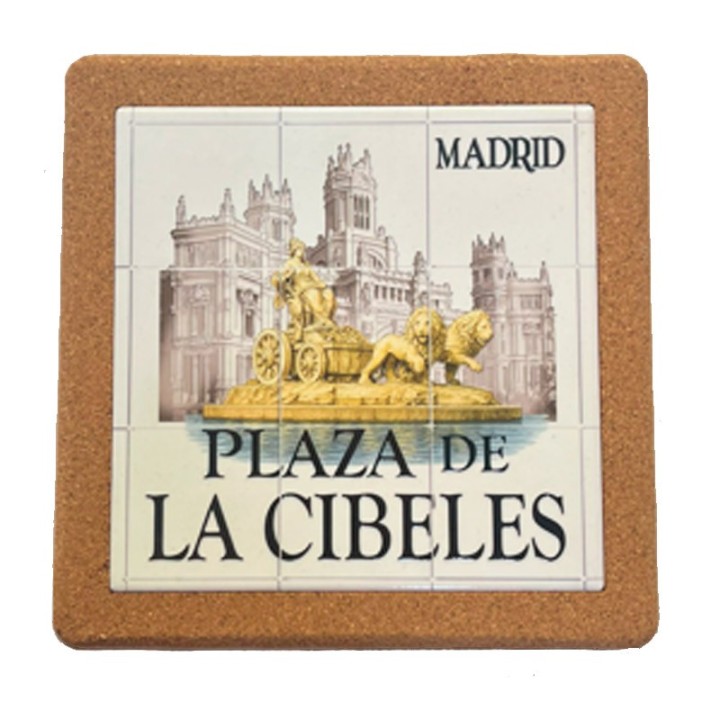 Sets de table en liège et en céramique – Monuments de Madrid