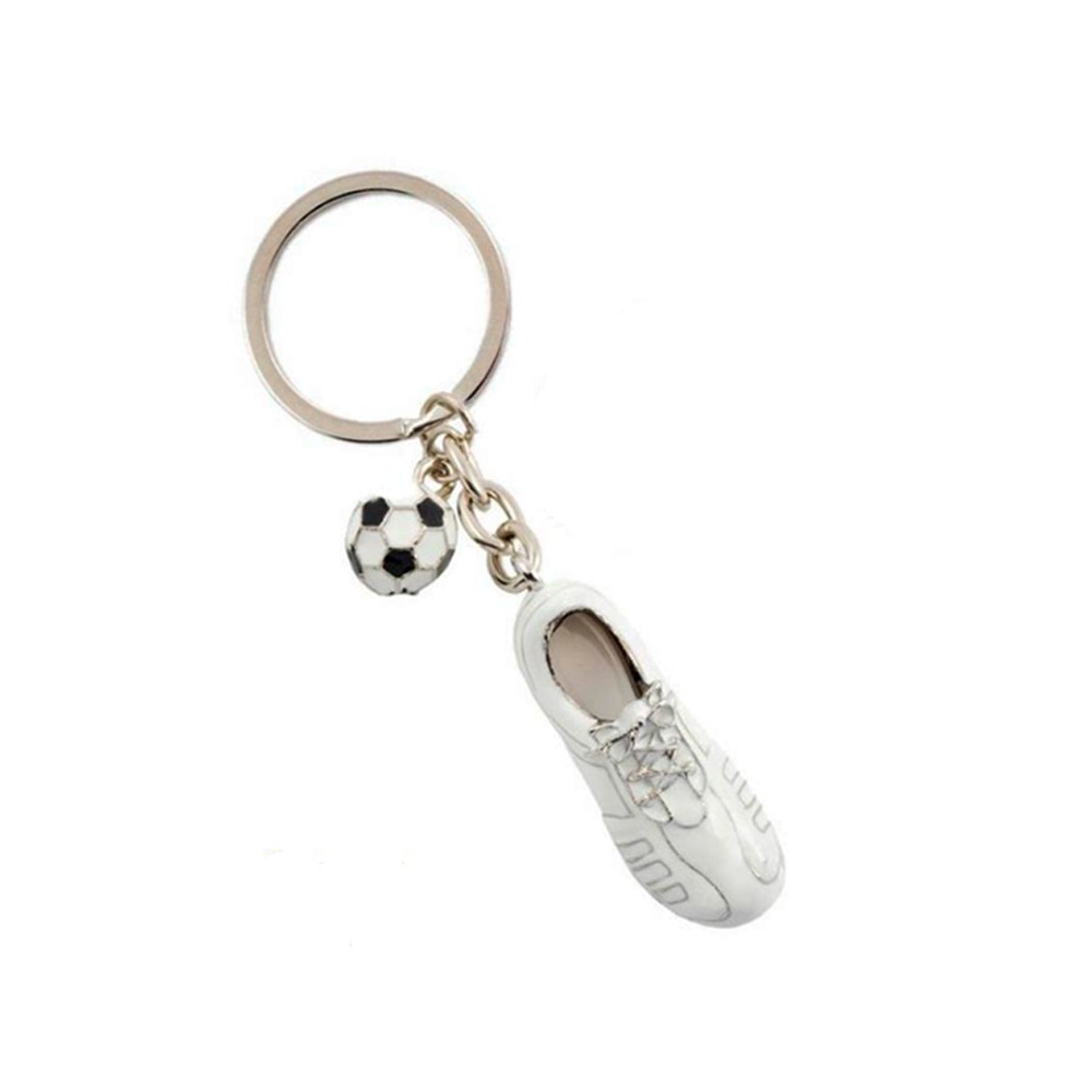 White football boot keychain