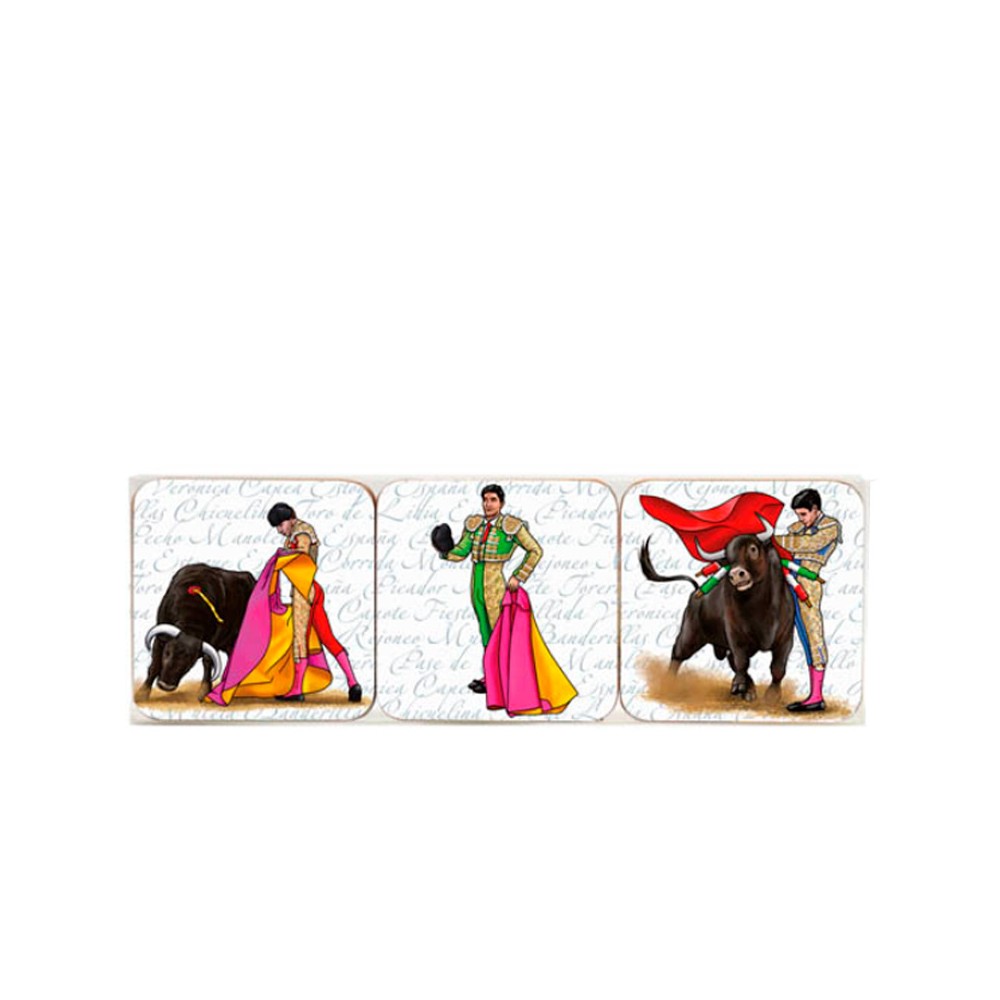 Posavasos diseño de "pases de Toreros"