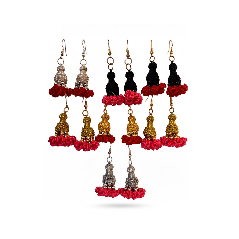 Pendientes "Machos de chaquetilla" colores
