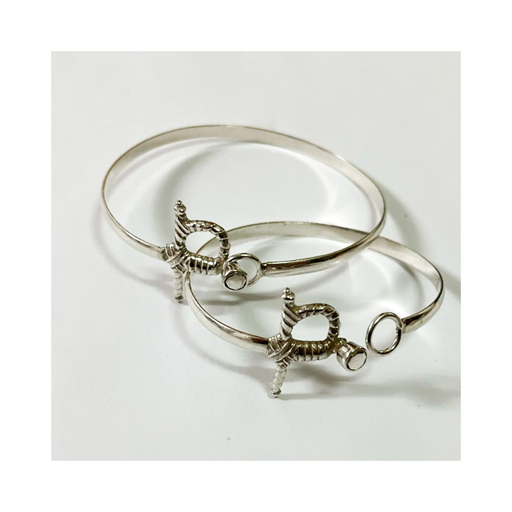 Pulsera estoque de plata de ley