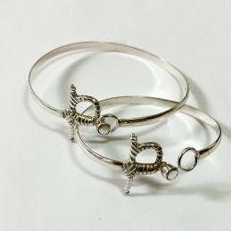 Pulsera estoque de plata de ley