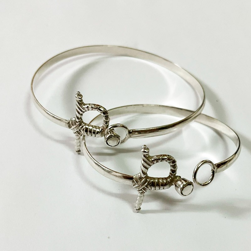Pulsera estoque de plata de ley