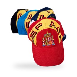 Spanien-Cap mit gesticktem Wappen, Einheitsgröße verstellbar