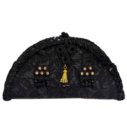 Torero-Clutch Machos de Chaquetilla in Schwarz und Gold