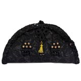 Cartera de mano taurina Machos de Chaquetilla negra y oro