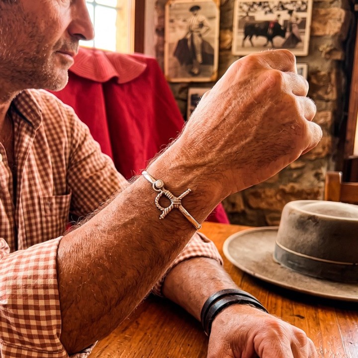 Pulsera "Estoque de torero" de plata de ley