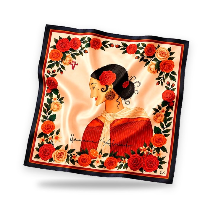 Alocado semi-silk neck scarf – view 5