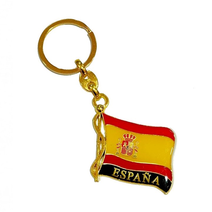 Porte-clés représentant le drapeau de l’Espagne, modèle 6