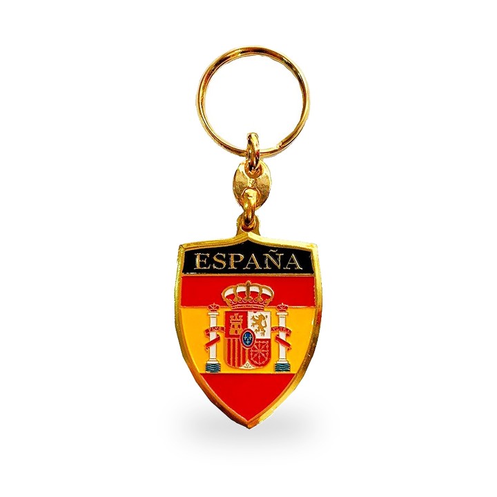 Metall-Schlüsselanhänger mit spanischem Wappen, Modell 1