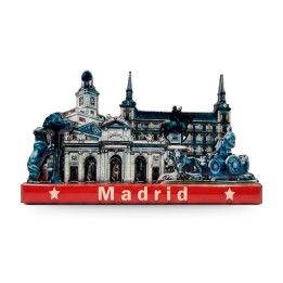 Holzmagnet Madrid, Collage der Sehenswürdigkeiten – Ansicht 2