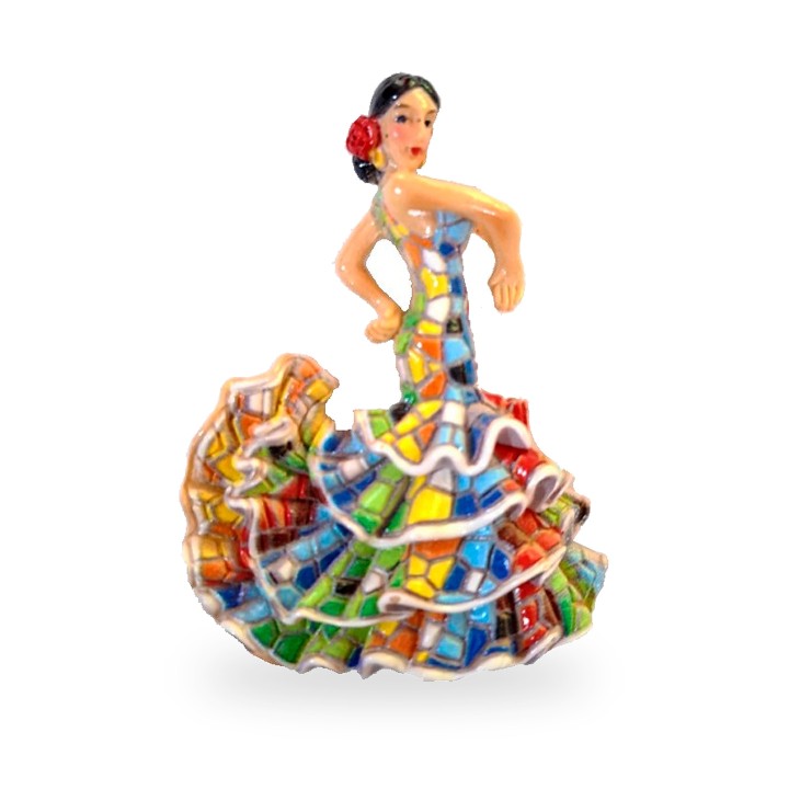 Kühlschrankmagnet Flamencotänzerin aus Harz, sieben Modelle