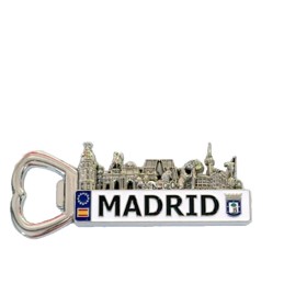 Imán de nevera metálico de "Madrid" abre chapas modelo 3