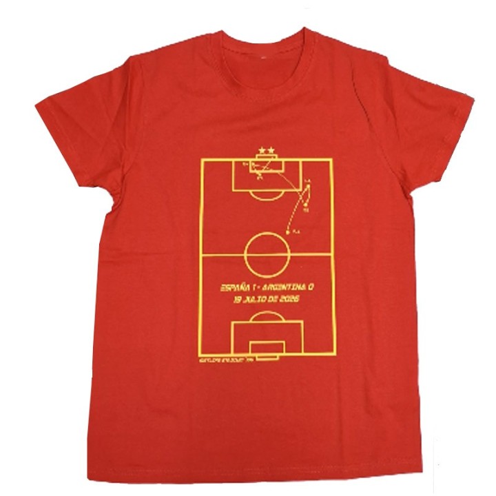 Camiseta Conmemorativa Selección Española – Esquema Táctico Gol Final Mundial