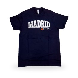 Maglietta di Madrid, Spagna, unisex blu navy o bianca