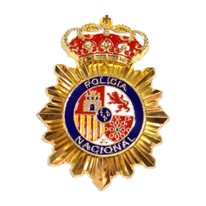 Calamita da frigo in metallo della Policía Nacional